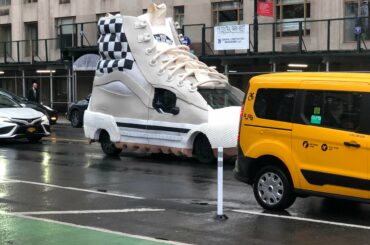 Vans shoe car on Central Park west today