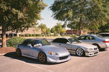 S2000 & E36 on og te37. Taken on 35mm film. (Olympus XA / Fujifilm Superia X-TRA 400)