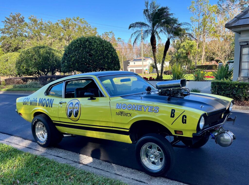 My full-size Hot Wheels car- Mooneyes Maverick