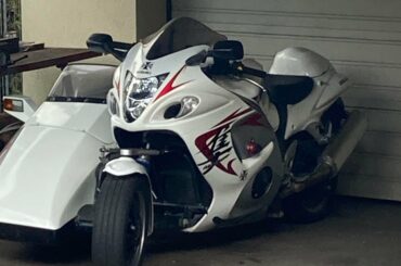 Side car busa boy. Just walking, minding my own business, i was not ready.