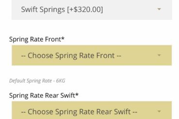 I’m gonna be honest I have no idea what to choose for the spring rate. Help needed lol