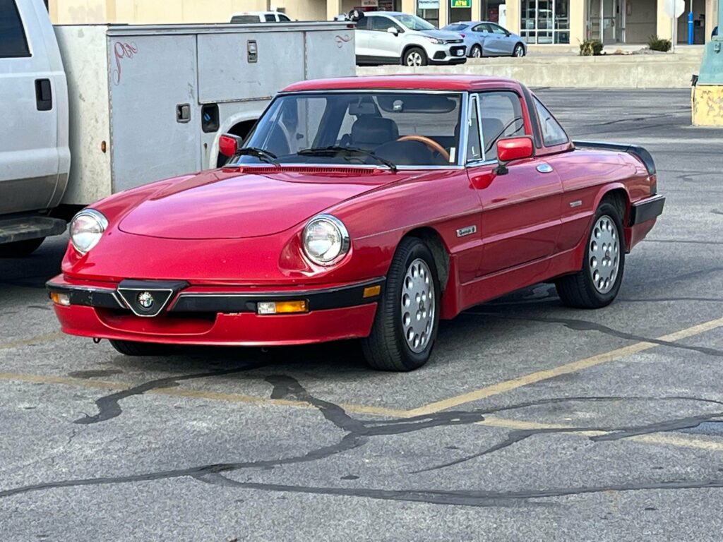 [UNKNOWN ALFA ROMEO] Should’ve gotten a closer look but I found an older Alfa Romeo in Indiana, very rare for these parts.