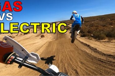 Electric Dirtbike Destroys 4 strokes in Motocross Race!
