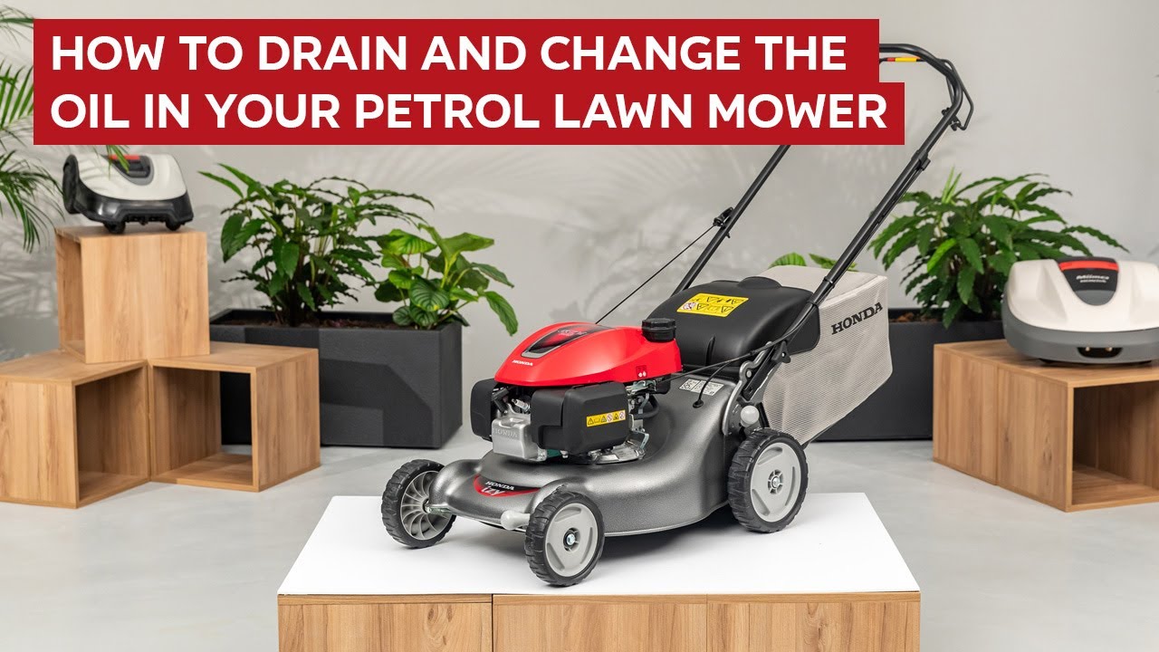 How To Drain And Change The Oil In Your Petrol Lawn Mower EV Shift