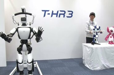 T-HR3 and Tokyo 2020 Mascot Robot synchronous operation (example)