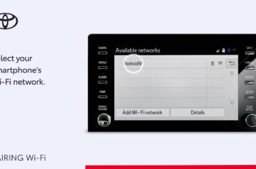 How to pair your Toyota's multimedia system via your smartphone's wi-fi network