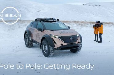 Unveil of the Pole to Pole expedition Nissan Ariya e-4ORCE