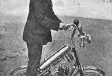 1908 Max motorbike which had no seat