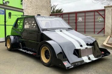 Whats left of a Fiat Panda with a Suzuki GSX-R 1100 motor and lots of other go fast bits