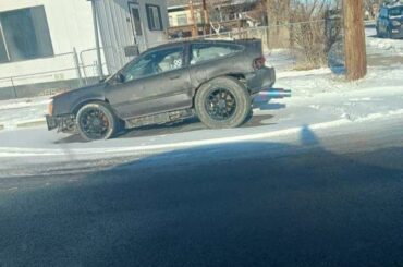 this Northstar v8 powered honda crx. it's known as the idahomobile.