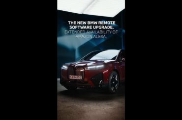 Alexa: Start the coffee machine ☕️ The new BMW Remote Software Upgrade (Version 22-07). #BMW #shorts