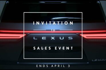 2023 Invitation to Lexus Sales Event: Powerful Feels