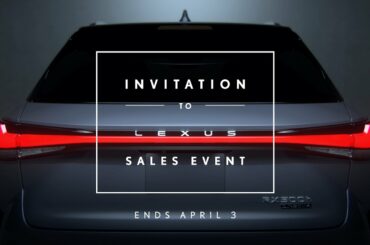 2023 Invitation to Lexus Sales Event: Dynamic Feels