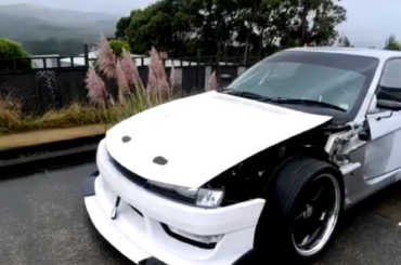 This is the Rotorrari - A Ferrari 456 with a turbo 13b Rotary. Ferrari said no. The owner responded by thrashing it at track and burnout events.