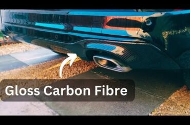 Wrapping a rear diffuser in gloss carbon fibre! Looks amazing 🤩