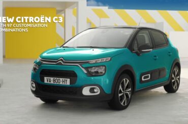 New Citroën C3 - 97 customisation combinations + 3 roof decors