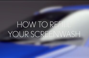 Lexus UX 250h: How to refill your washer fluid tank