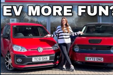 Can an electric car be MORE fun? - UP! GTi V's Honda E