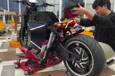 Electric Motorcycle WEPED Ghost / Max Speed 180km (112MPH) / Max Mileage 490km (304 mile) / 22.2kWh