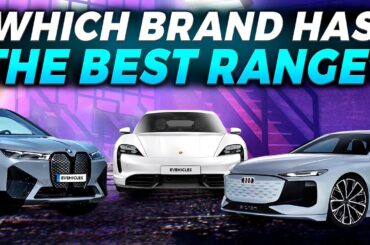 THE TOP 10 ELECTRIC CARS BY RANGE  / TESLA, BMW, AUDI, VOLKSWAGEN & MORE
