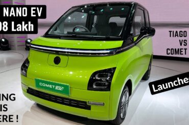 2023 MG Comet EV Launched - Price Details, Features, Interiors, Range | MG Comet EV 2023 Vs Tiago EV