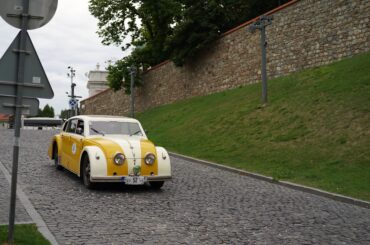 [OC] Anyone know what this is? Spotted in a classic rally in Bratislava, Slovakia.