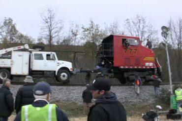 Mock-Train used to shoot precise maneuvers for "Unstoppable" (2010)