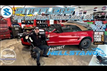 Stiffler’s Tubular Transmission Brace & Driveshaft safety loop install for 94-98 SN95 Mustangs!