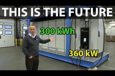 Elywhere's semi-portable 360 kW fast charger with 300 kWh local battery storage