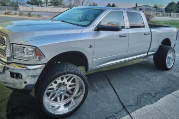 Couldn’t let my cars have bigger wheels than my truck, 17s->24x14. s14 is on 18x10, S600 20x11, 55 AMG 20x10.5