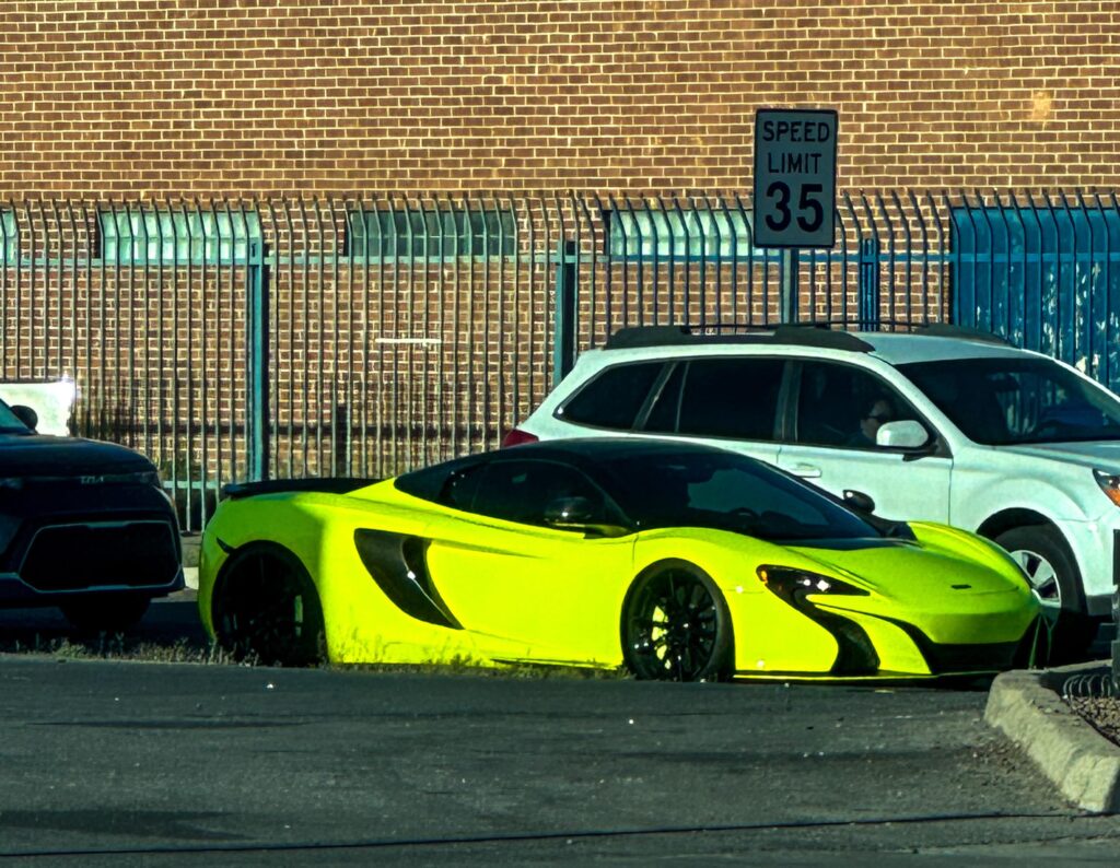 There was no missing this loud, highlighter [McLaren]