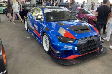 Attacking the Clock Racing’s LMS-inspired RS3, displayed at the Toyo Tires booth at SEMA in 2019!