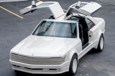 1 of 14 "Sbarro Mercedes 500 Portes Papillon": A modified 1987 Mercedes 500 SEC with gullwing doors