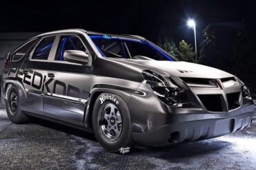Speedkore posted this TT Merlin SB4 V8 powered Pontiac Aztek drag car on their Instagram for April 1st. If it was real, it'd be awesome.