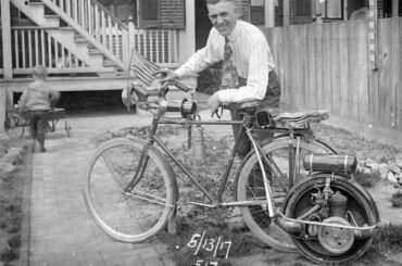 Smith Motor Wheel, a Self-Contained Power Unit Designed for Attachment to a Bicycle From the 1910s