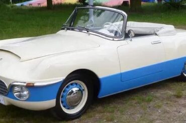 1956 Škoda 440 Polytex Roadster with fiberglass body and plexiglass hard-top