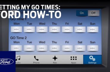 Ford Electric Vehicles: Setting My GO Times | Ford How-To | Ford
