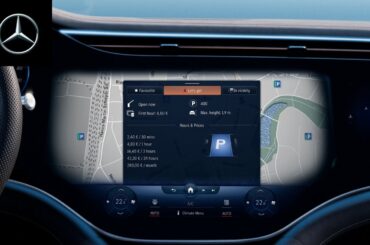 Parking Search via Mercedes-Benz Infotainment System