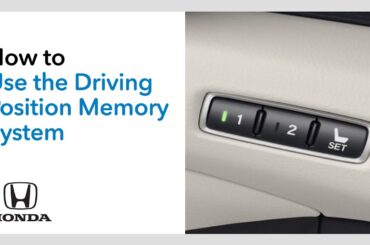 How to Use the Driving Position Memory System