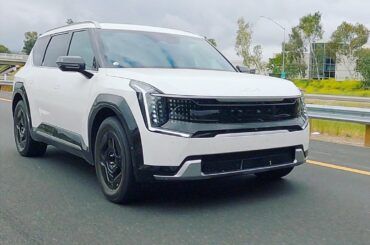 [Kia EV9] test prototype without any camouflage spotted on i405