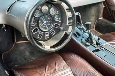 The interior of a Maserati Boomerang was something else