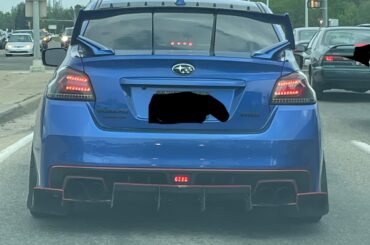 Subaru WRX, but I’m not sure if these are mods or factory accessories though.