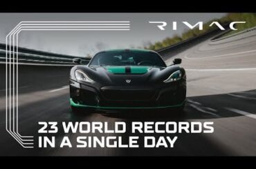 Rimac Nevera smashing 23 world records in a day