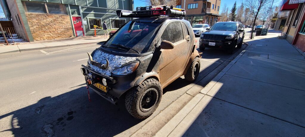 My piercing guy's smart car