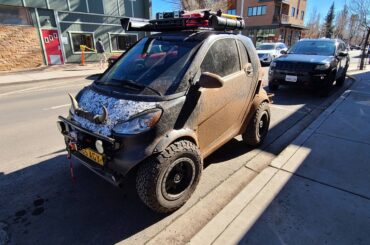My piercing guy's smart car