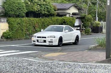 Saw this beautiful GTR on my run in Hakone this morning