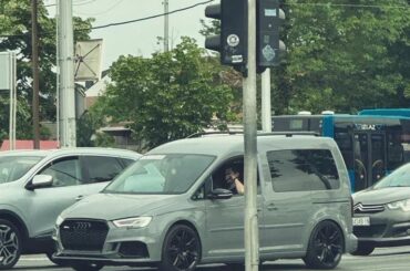 VW Caddy with RS3 (8V) front end