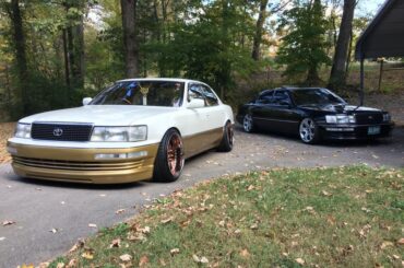 Old Shot of my buddy’s Celsior and my LS400 on X5 Wheels (2017?)
