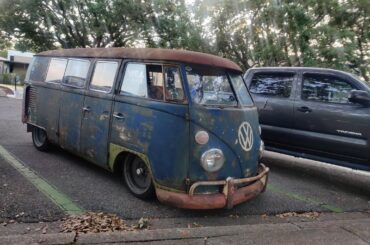 VW Bus Rat Rod seen at USM