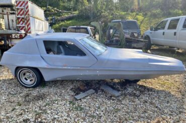 A circa 1970's three wheeled kit car